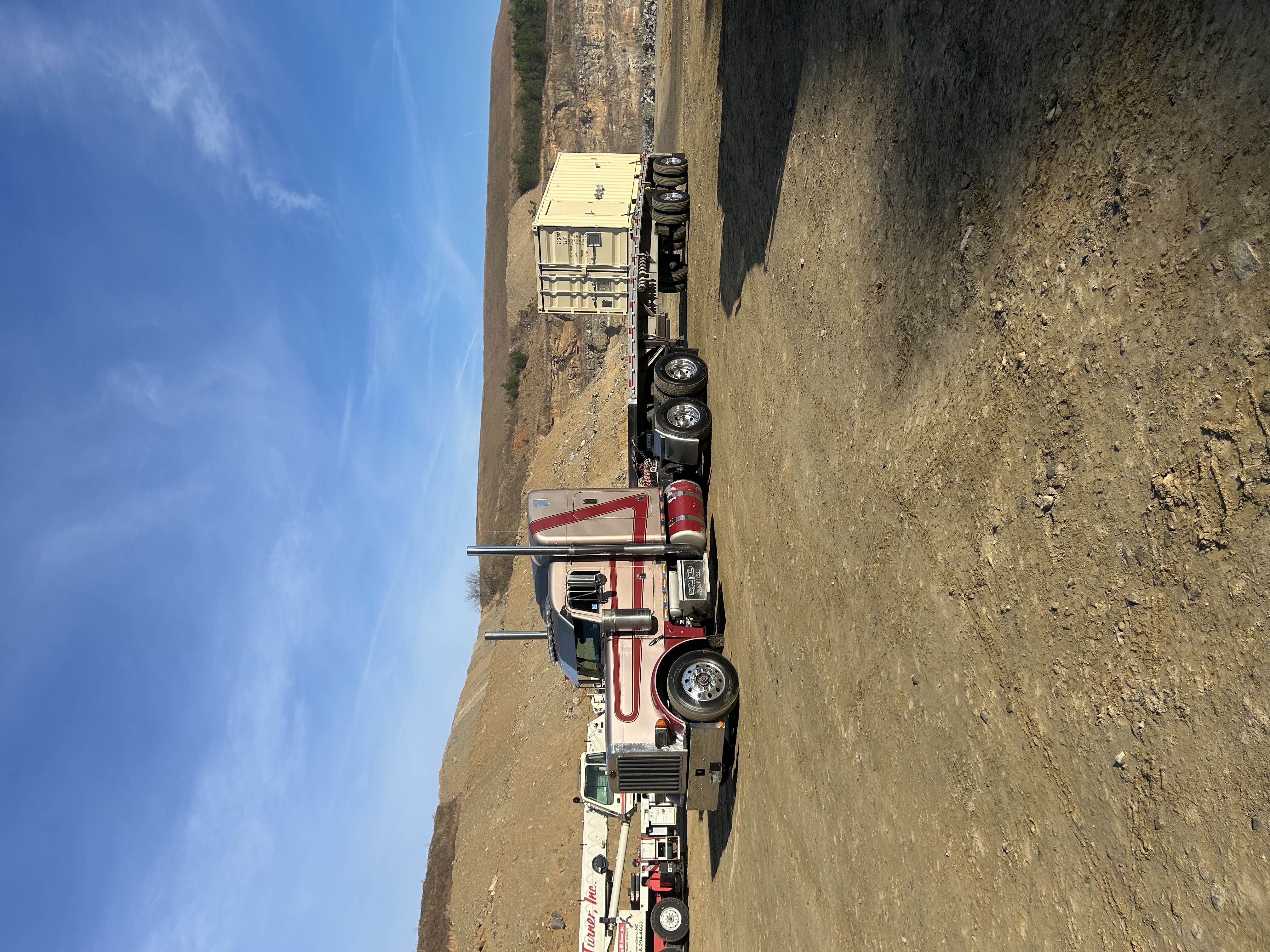 Houghton Trucking flatbed load